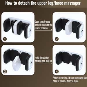 Masajeador de Pies Shiatsu 7 en 1 con Rodillo Inteligente, Compresión de Aire Eléctrica, Vibración, Calor, Funciona con Batería, Control de Tiempo - Product Image 2