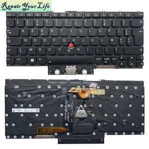 FR francese essere belga retroilluminato tastiera portatile per Lenovo <span class=keywords><strong>Thinkpad</strong></span> X1 titanio 9th SN20W22474 SN20W22470 tastiera argento Bart <span class=keywords><strong>Key</strong></span> - Product Image 4