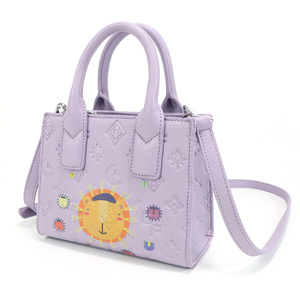 Bolso de Mano Portátil para Mujer, con Estampado de Dibujos Animados, en Cuero Sintético Repujado, Simple, Moderno y Versátil - Product Image 3