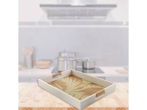 Organisateur de <span class=keywords><strong>plateau</strong></span> en bois au design bohème personnalisé pour table de cuisine <span class=keywords><strong>Plateau</strong></span> de rangement décoratif en bois avec poignées - Product Image 4