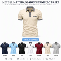 Kaos Oblong Pria VELAN Grosir Musim Panas Hitam Putih Kancing Polos Kasual