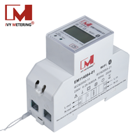 Medidor de Energía Wifi para Riel DIN EM114084-01, Medidor de Potencia con Control Remoto Bidireccional Modbus TCP