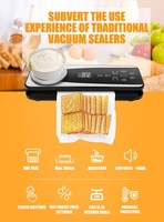 Machine d'emballage sous vide alimentaire professionnelle pour cuisine, en acier inoxydable 304, avec double pompe pour la fraîcheur des aliments