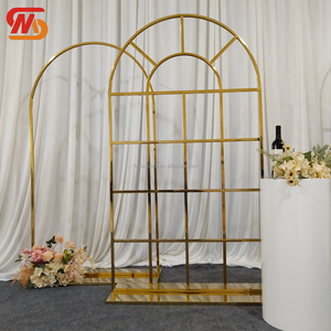 SMOOTH Event Decor Metal <b>Arch</b> <b>Frame</b> Gold Stainless Steel Garden <b>Arch</b> Stand for Wedding Party Decoration - Product Image 1