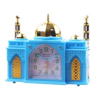 Kreative Retro Traditionelle Batteriebetriebene Muslimische Burg-Kirche Leuchtende Digitale Wecker-Radio mit Koran-Musik und Nachtlicht