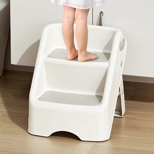 Children <b>Step</b> <b>Stool</b> White 2-4 Years Toilet Training Bath Safety Non Slip - Product Image 1
