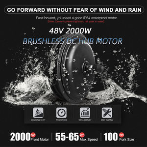Комплект для переоборудования велосипеда постоянного тока 72 В, 48 В, 2000 Вт, 2000 Вт, комплект электродвигателя электровелосипеда 2000 Вт - Product Image 5