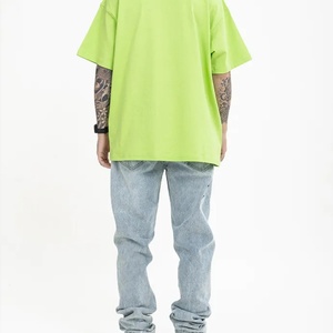 Camiseta de Cuello Redondo para Hombre, de Alta Calidad, en Poliéster/Algodón Grueso, Corte Regular, Color Personalizado, Logotipo Personalizado, Secado Rápido, en Oferta - Product Image 5