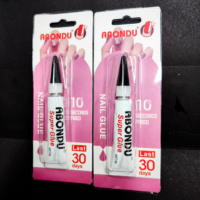 Colle à ongles en tube aluminium 6g, séchage rapide, longue tenue, pour faux ongles miniatures, vente en gros
