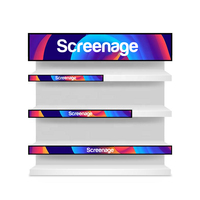 Ультраширокий вытянутый ЖК-дисплей Screenage для рекламы, коммерческий цифровой рекламный экран для полок