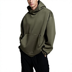 Sweat-shirt unisexe en polaire couleur unie, chaud et écologique, style streetwear décontracté, coupe régulière, respirant, avec poche - Product Image 5