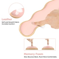 Ensemble de tapis de souris en mousse à mémoire de forme avec repose-poignet, tapis de souris ergonomique pour jeux, antidérapant, anti-rayures, pour le bureau, la maison, personnalisable