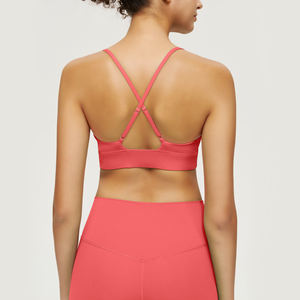 SHINBENE haute élastique <span class=keywords><strong>plongeant</strong></span> V Yoga soutiens-gorge haut de forme physique Sexy <span class=keywords><strong>dos</strong></span> croix sport soutiens-gorge hauts - Product Image 5