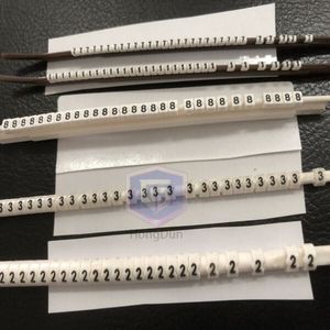 Tubes de marquage d'identification de câbles de type N, étiquettes numérotées réutilisables en forme de N pour faisceaux de câbles - Product Image 2