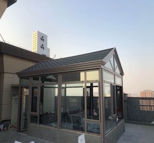 Véranda solaire écologique en verre, <span class=keywords><strong>solarium</strong></span> en aluminium à haute efficacité énergétique avec système <span class=keywords><strong>de</strong></span> rupture <span class=keywords><strong>de</strong></span> pont thermique pour une durabilité accrue - Product Image 5