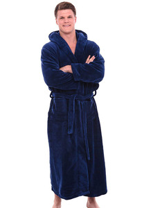 Abito da <span class=keywords><strong>uomo</strong></span> stile di vendita caldo autunno inverno a maniche lunghe accappatoio con cappuccio <span class=keywords><strong>pigiama</strong></span> da donna - Product Image 6