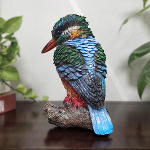 ตุ๊กตานกคูคาบูร่าออสเตรเลียรูปสัตว์รูปปั้นสัตว์ป่าทำมือแบบวินเทจ - Product Image 4