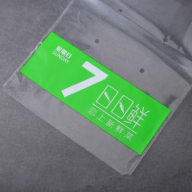 Bopp Plastic Doorzichtige Zelfklevende Anti-Fog Tas Op Maat Voor Verse Fruitgroenten Verpakking