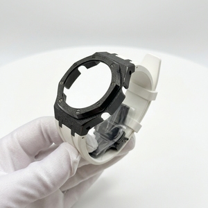 Kit de modification pour <span class=keywords><strong>Casioak</strong></span> GA2100 GA-B2100 Gen4, finition or givré, boîtier et bracelet en caoutchouc fluoré FKM - Product Image 4