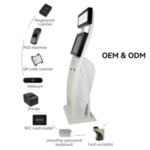 Terminal d'enregistrement intelligent en libre service Distributeur de cartes Kiosque de <span class=keywords><strong>paiement</strong></span> pour hôtel avec écran tactile - Product Image 3