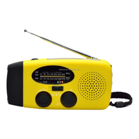 Draagbare Oplaadbare Nood Solar Hand Crank Am Fm Radio Usb Telefoon Oplader 600Mah Power Bank Sos Signaal Radio