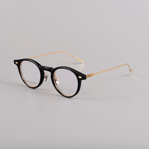 Factory Stock Support to Change the Brand logo Made in Korea Japanese <strong>Glasses</strong> Same Style for Men and Women Oval Frame <strong>Glasses</strong> - Product Image 5