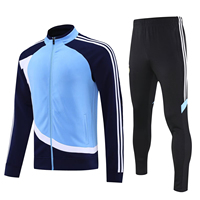 Venta al por mayor de chaquetas de fútbol de alta calidad Chaquetas deportivas de manga larga chándales de fútbol personalizados chándales de fútbol