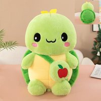 Peluche tortue de dessin animé mignonne de 15 pouces, jouet pour enfants, cadeau d'anniversaire, jouet pour machine à griffes, en coton PP super doux