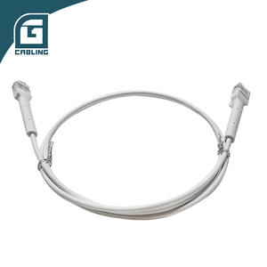 Câble réseau Gcabling <span class=keywords><strong>100m</strong></span> CCTV <span class=keywords><strong>RJ45</strong></span> Cat6 Cat7 plat FTP 3,5 mm empilable pour serveur informatique, cordon de brassage 0,2m doré - Product Image 1