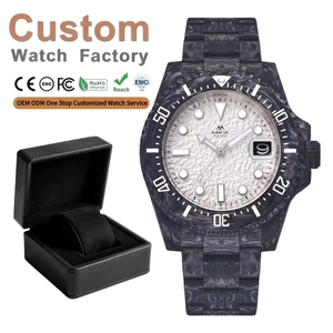 OEM ODM Custom Luxury Full Carbon Fiber Strap Japanese NH35 Automatic Mechanical <b>Watches</b> Super Luminous Carbon Fiber <b>Watch</b> <b>Case</b> - Product Image 1