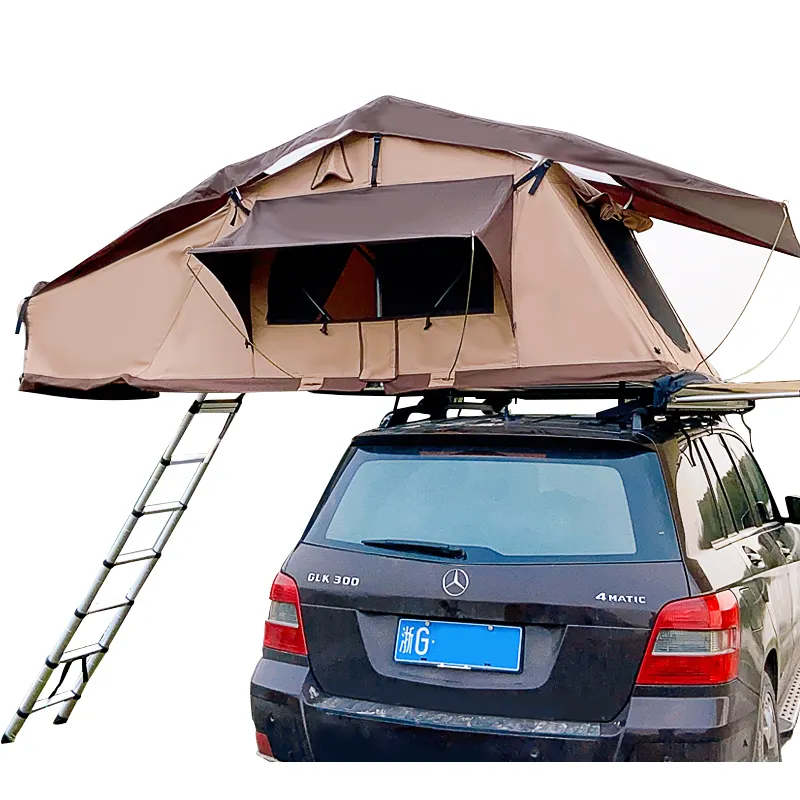 China Outdoor Waterdichte Soft Top Roof Top Tent Rooftop 4 Persoon, kopen 4X4 Camping Auto Dak Tent Voor Camping