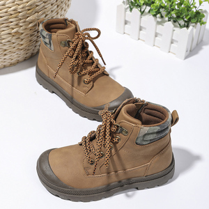 Bottes pour enfants en gros, printemps, automne, <span class=keywords><strong>hiver</strong></span>, nouvelles bottes décontractées pour garçons, bottines tendance, fermeture éclair, semelle intérieure en coton - Product Image 3