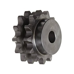Piñón de Cadena de Rodillos de Acero C45 Doble Fila Estándar Europeo ISO MIGHTY, Diámetro Interior de 10 mm, 20 Dientes, Paso de 6 mm - Product Image 3
