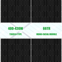 Module solaire Jinko 420W-440W tout noir Tiger Neo N-Type 108 panneaux demi-cellules