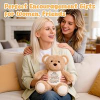 Oso de Peluche Personalizado Inspirador, Te Eres Más Valiente, Crees en Ti, Regalo de Graduación, Ánimo para Mujeres