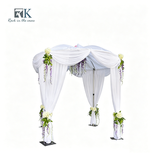 Kits de Tubos Telescópicos Redondos y Telones de Fondo para Decoración de Stands de Ferias Comerciales y Bodas, Venta al Por Mayor - Product Image 1