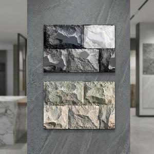 Carreaux de mur en céramique d'extérieur 3D en céramique 300x450mm Carreaux numériques émaillés en porcelaine rustique pour la conception de murs d'élévation de bâtiments - Product Image 3