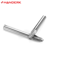 Herramienta de corte CNC personalizable HANDERK HRC45 Juego de fresas de punta de bola de 2 flautas Broca de fresado CNC para herramientas CNC