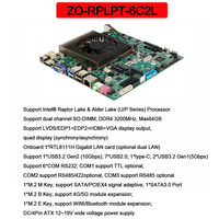 Motherboard Mini ITX Industri Intel Generasi ke-12/13 I3/i5 DDR4 64GB Dual Channel SATA Gigabit LAN M.2 Kontrol Terintegrasi Baru IPC