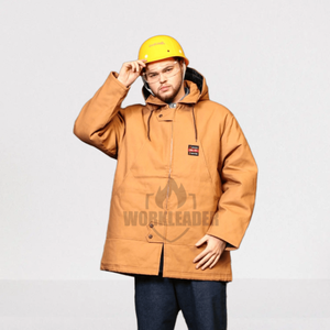 Bomber de Lona Caqui FR con Aislamiento Térmico para Invierno, Costuras Soldadas, Nivel D, Certificado CE, Resistente al Fuego y al Calor, ASTM F1506 CAT4 54cal/cm2 - Product Image 3
