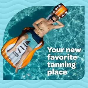 Flotador Inflable de PVC con Forma de Guitarra para Niños, 88 L x 30 W, Diseño Divertido - Product Image 2