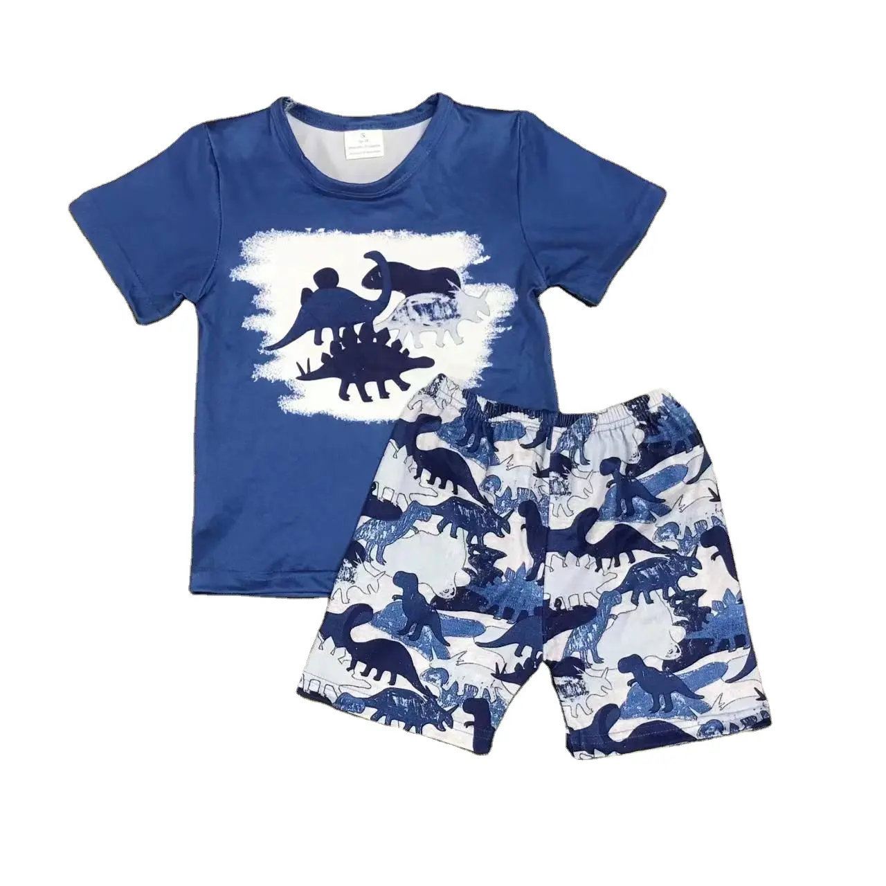 kids clothing New summer two-piece set children's clothing kid's shirts with cute carton print