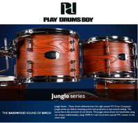 PD Best Sale Good Quality Birch Wood Double Layer Professional Use Drum Set Nice Color Cheap Cost
