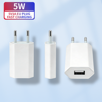 Chargeur mural USB électrique portable 5V 1A QC1.0 Adaptateur de voyage pour UE/US/UK avec protection OTP et OVP
