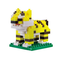 Micro briques animales 3D, 18 styles de jouets éducatifs miniatures simulés, ensemble de blocs de construction pour ornement de bureau, cadeaux pour enfants