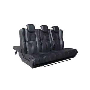 Asientos Plegables Triples Autoliuma de 3 Plazas en Piel Sintética PU Modificados para RV, MPV, Furgoneta, Autocaravana y Modelos Alphard Land Cruiser - Product Image 4