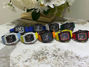 Reloj Deportivo de Lujo de Fibra de Carbono Ultrafino de 7.8 mm Ultraligero de 35 g Movimiento Mecánico Automático Cristal de Zafiro Tourbillon - Product Image 2