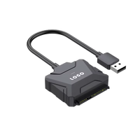 Cable Adaptador de Disco Duro SATA 3 a USB 3.0 de 50 cm OEM para HDD y SSD de 2.5 Pulgadas, Cable Convertidor de USB a SATA