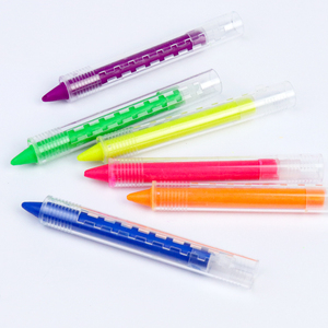 GP Vente en gros Arc-en-ciel <span class=keywords><strong>Paillettes</strong></span> phosphorescentes Néon UV Bâton de peinture pour le visage et le corps Ensemble de maquillage Halloween Crayons de cire - Product Image 6