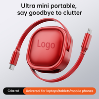 1.2m Portable Rétractable Usb Type c Câble Chargeur 60w Câble de Charge Rapide Tipo c a Tipo c Câble Fabricants